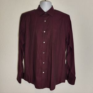 Bugatchi Classic Fit Cotton Button Down Shirt size Medium